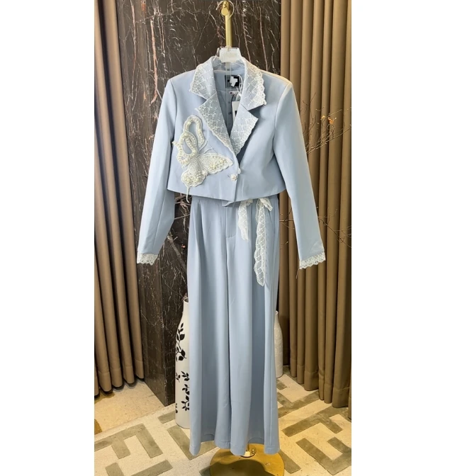 【芙娜妮轻奢】新款小众设计衬衫气质显瘦名媛女装两件套 F2510639