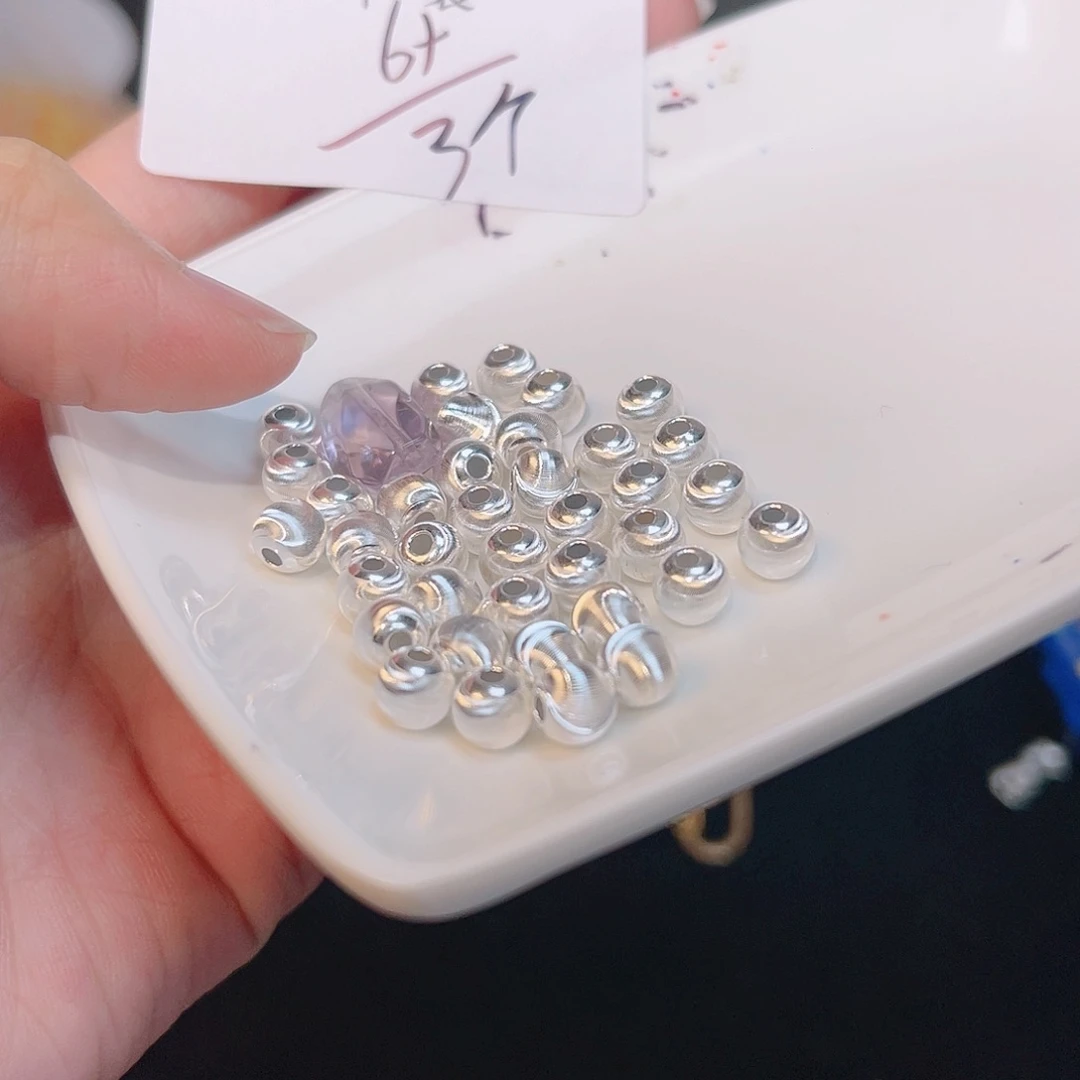 紫晶珠宝半成品银S925镶嵌53