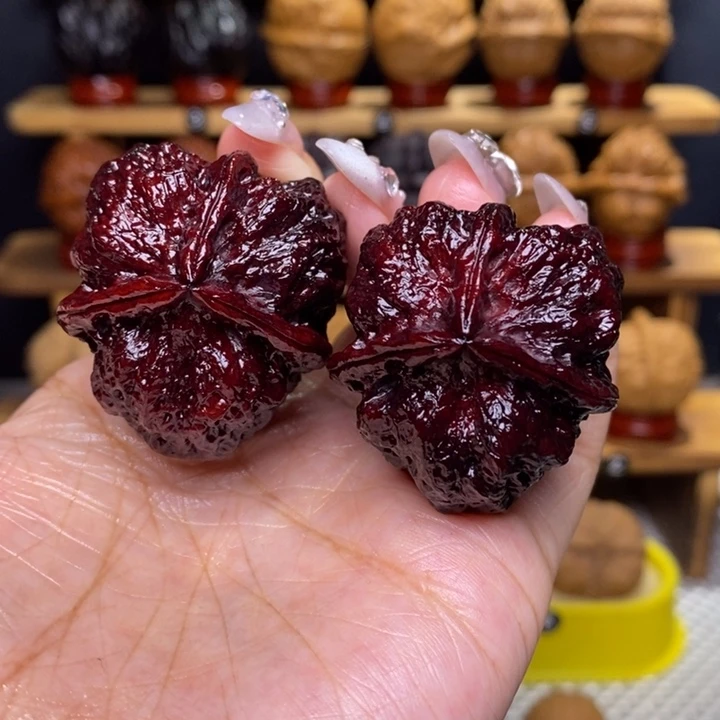 文玩核桃把件贤*蝉王三棱1号