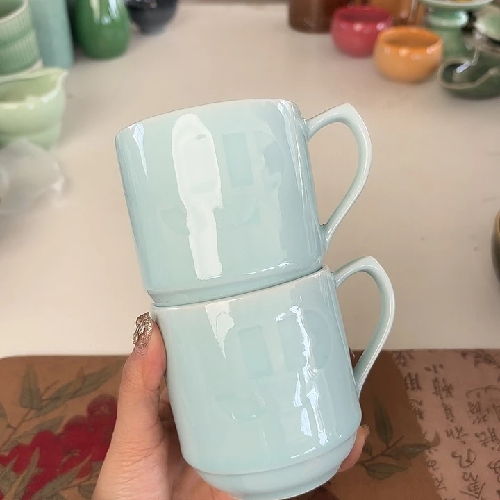 龙泉云间青瓷小米茶器