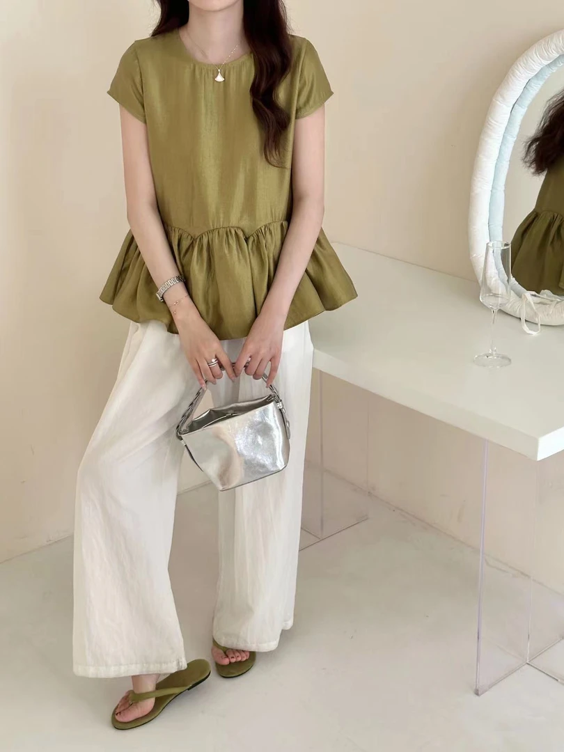 邹先森25120-29夏季新款轻奢宽松洋气别致上衣显瘦气质设计感