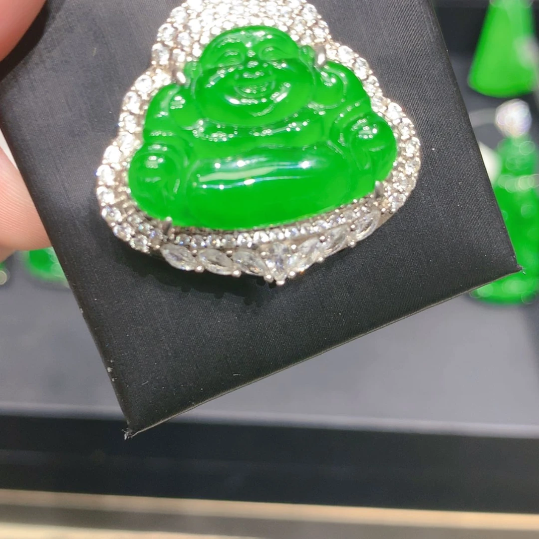 【闪购商品】颈饰银S925镶嵌翡翠柒姐