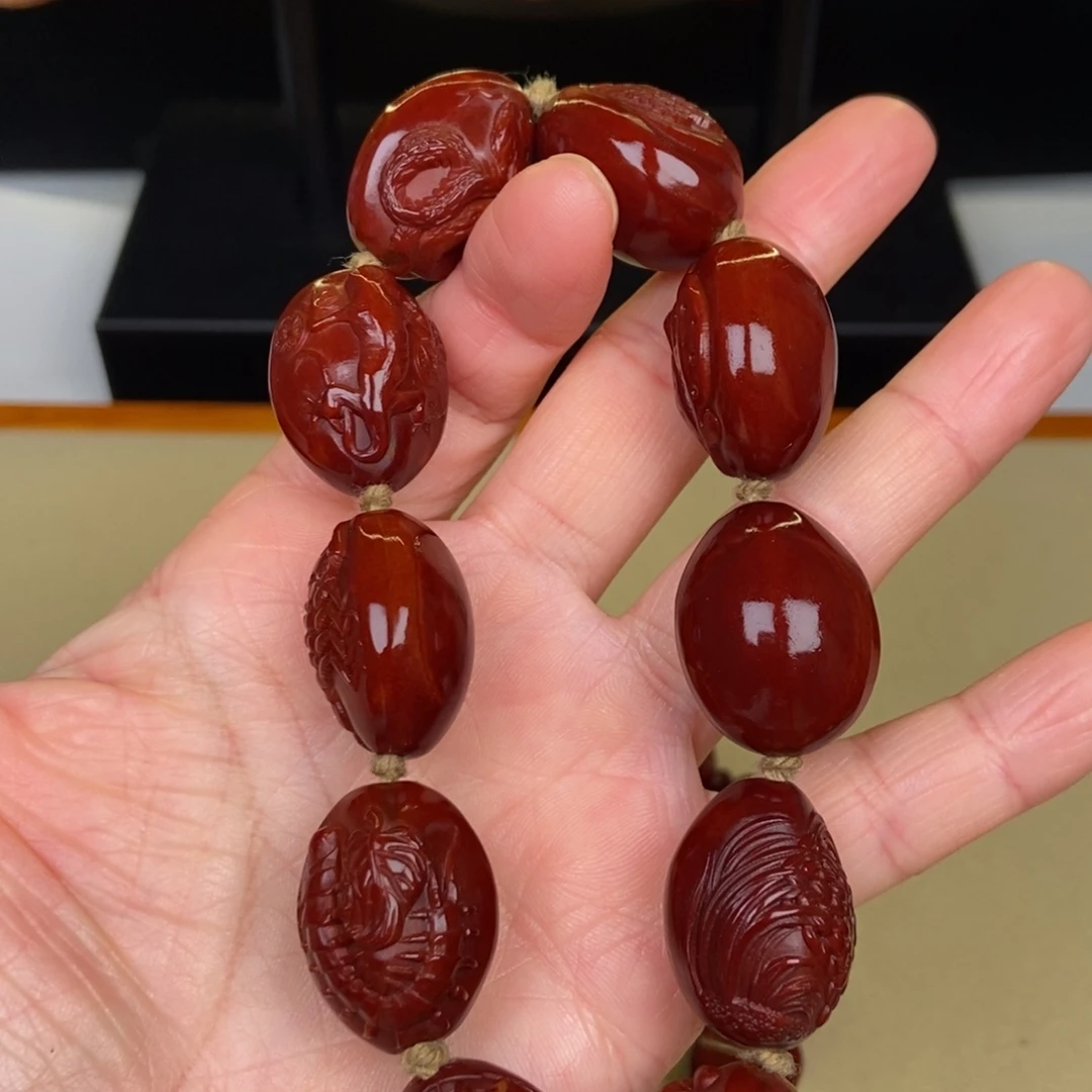 吊坠橄榄核五毒核雕