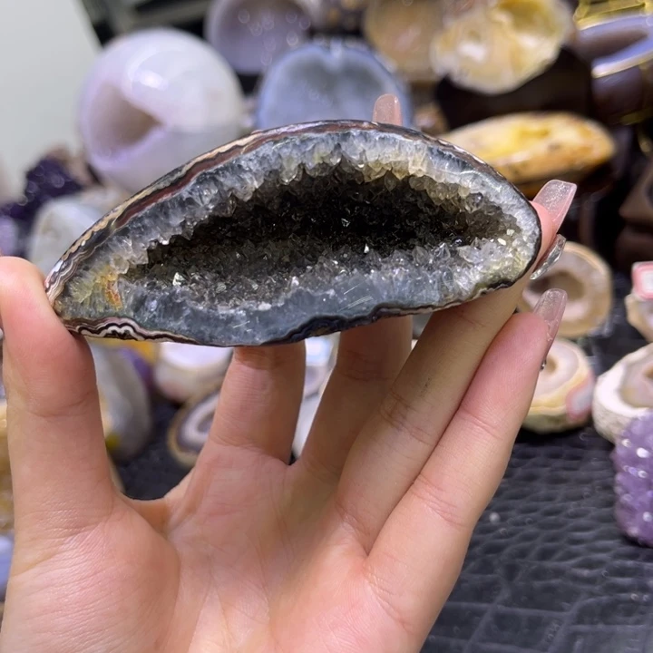 珠宝半成品水晶未镶嵌钱袋子