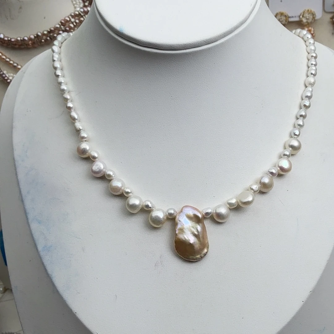 颈饰未镶嵌淡水珍珠
