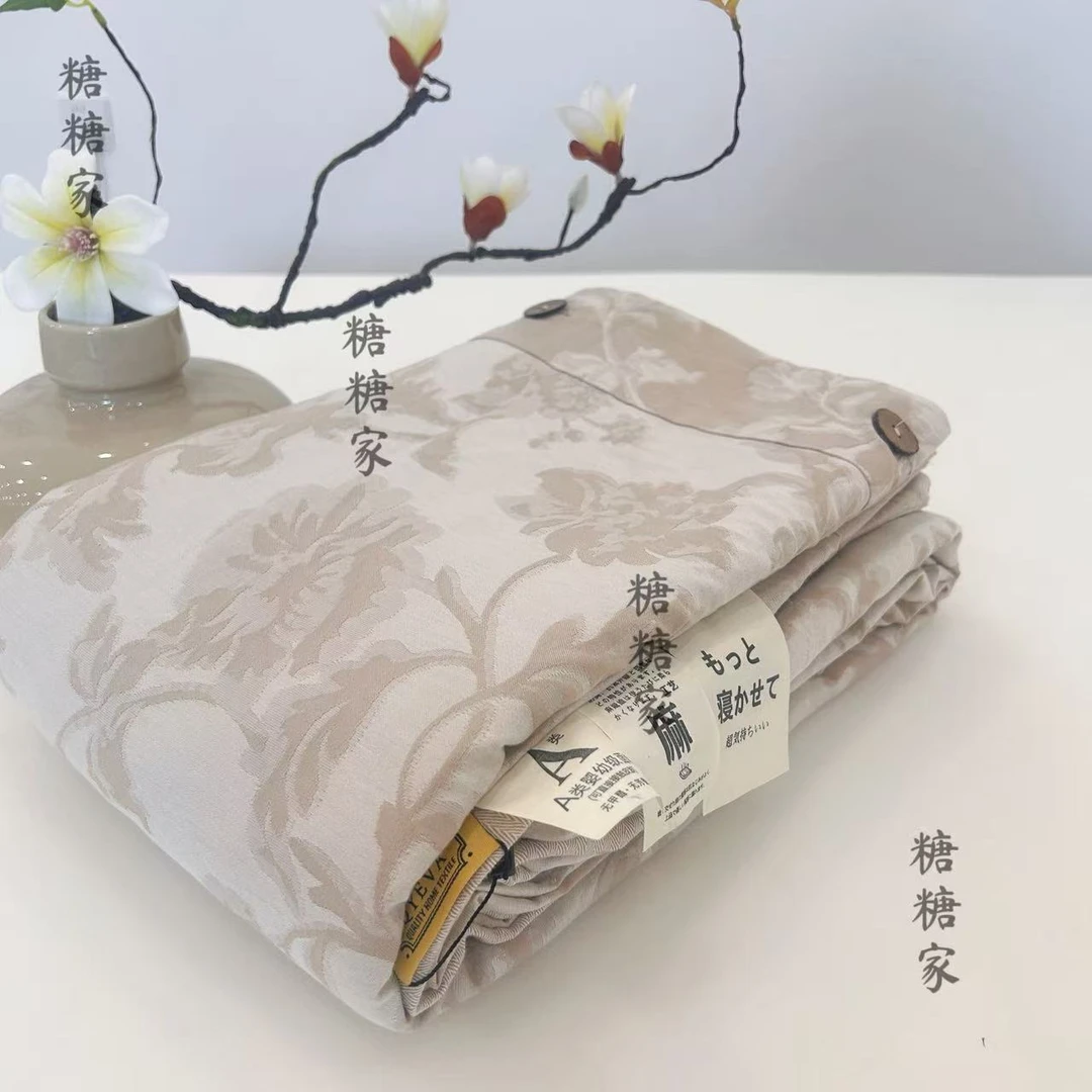 【織木集】外贸原单轻奢舒适亲肤罗布麻被套（蔓莲-单 双人 加大）