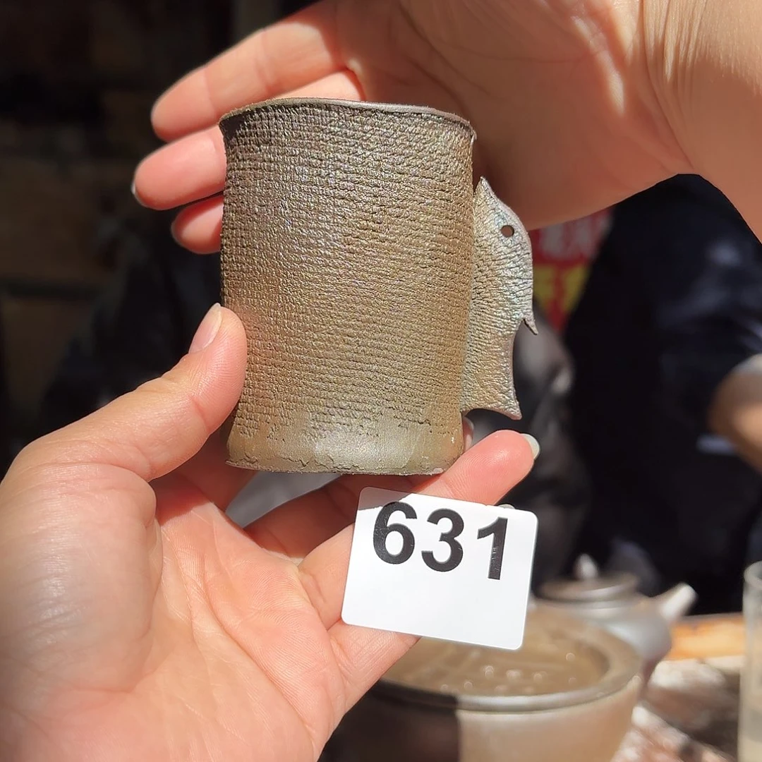 坭兴陶柴烧全手工原矿泥料杯