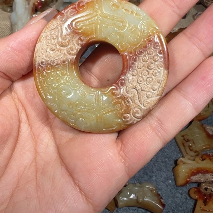 和田玉未镶嵌挂件