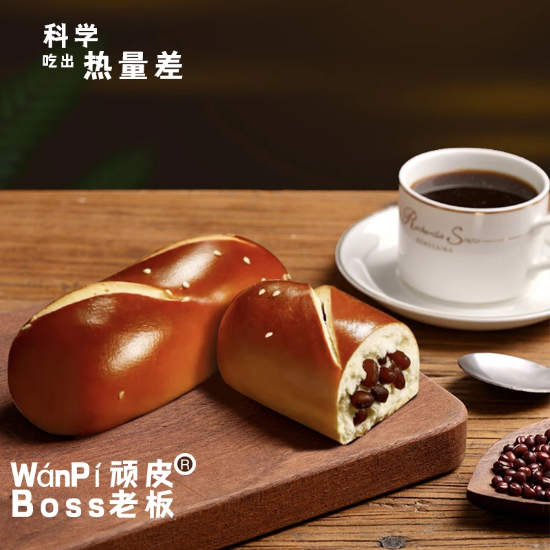 （新搭配）顽皮老板碱水面包无蔗糖无油学生党