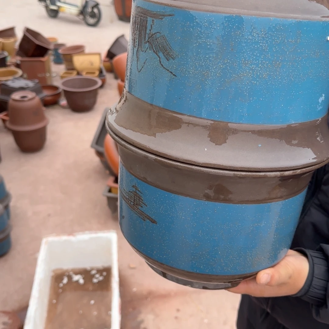 紫砂花盆口径23.14口径