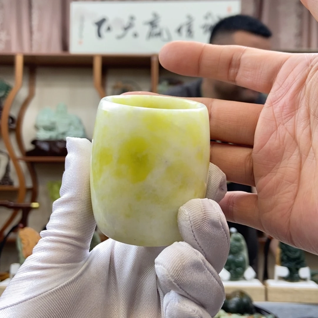 蛇纹石玉水杯（多样性发一件）未镶嵌