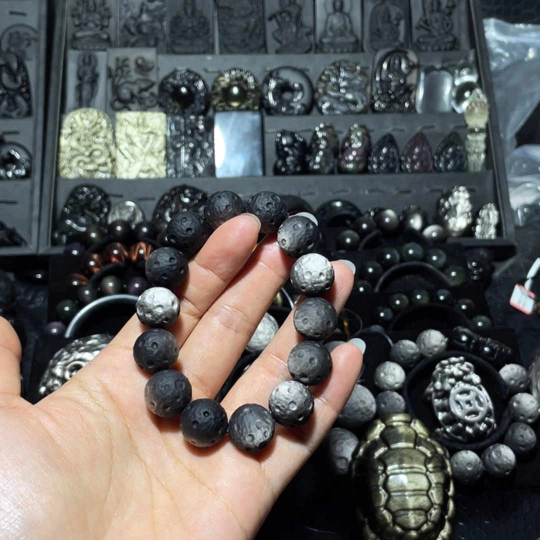 l***m黑曜岩未镶嵌珠宝奇石