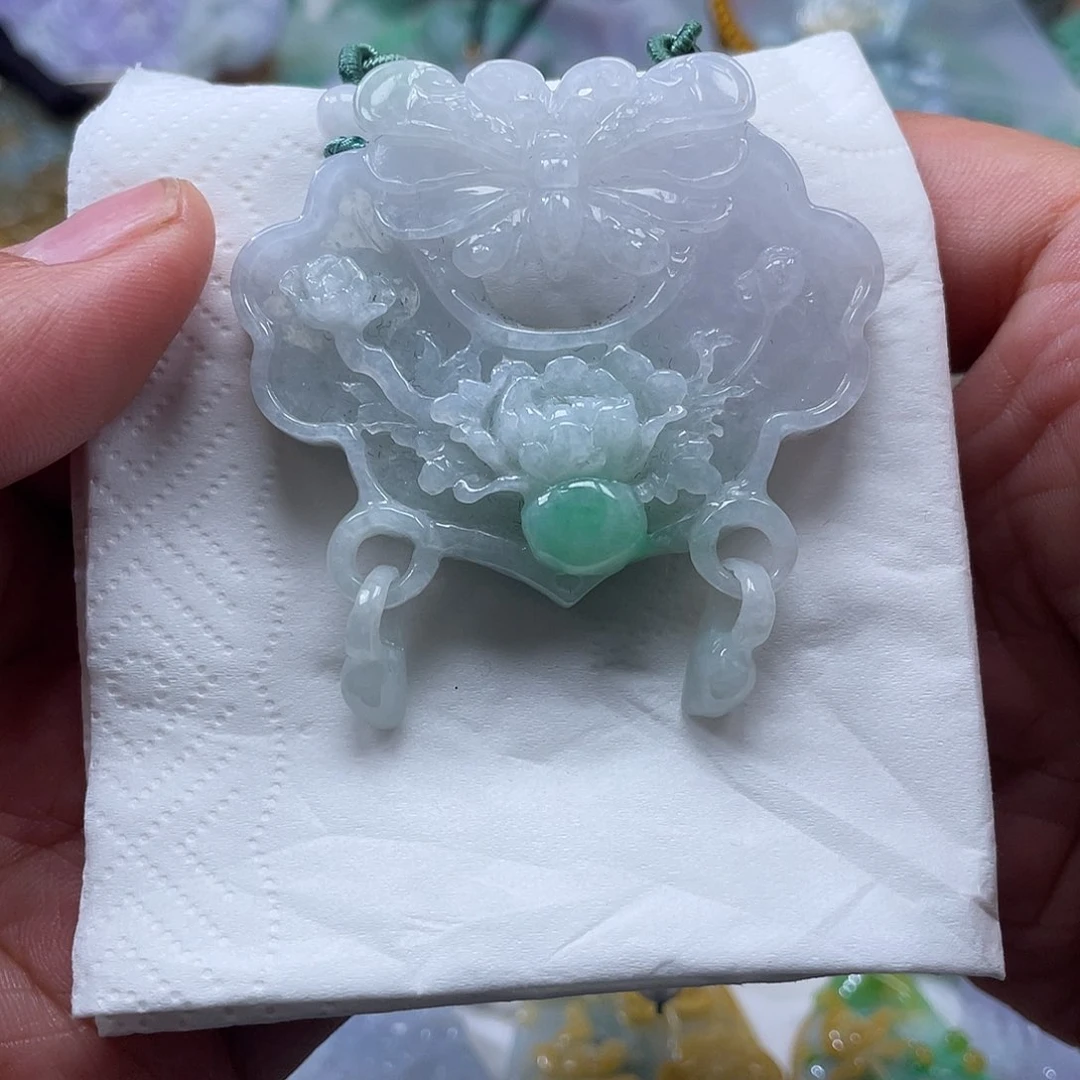 颈饰未镶嵌翡翠翡玉缘翡翠