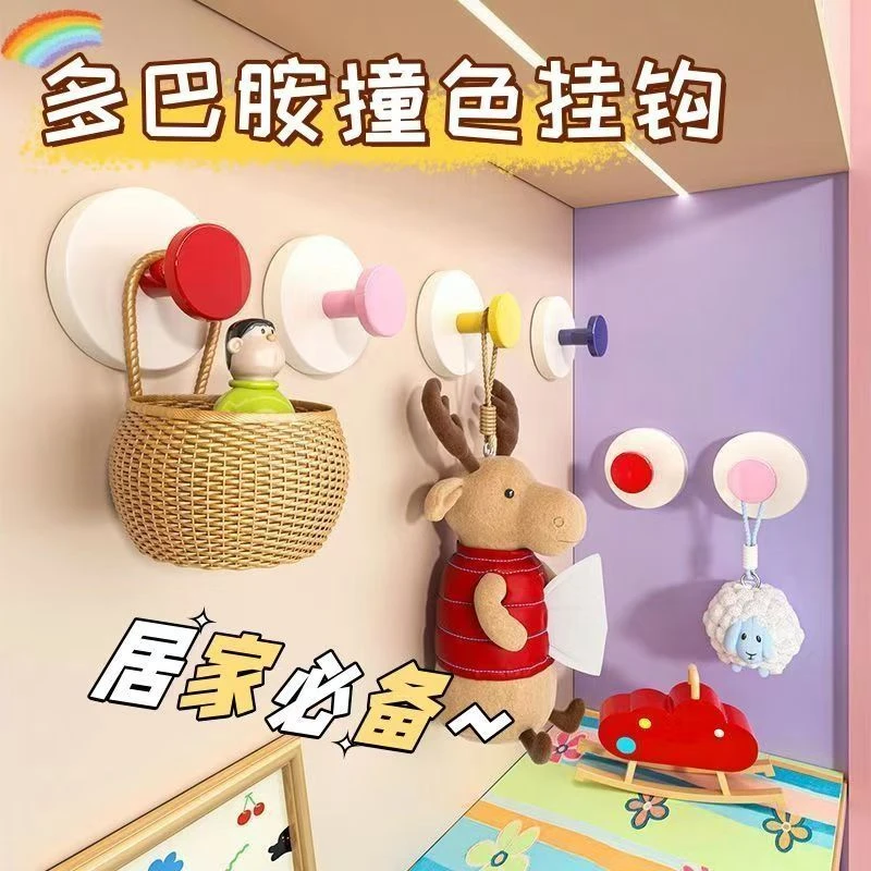 强力承重挂钩无痕免打孔吸盘可拆卸挂式粘钩浴室防水毛巾壁挂钩