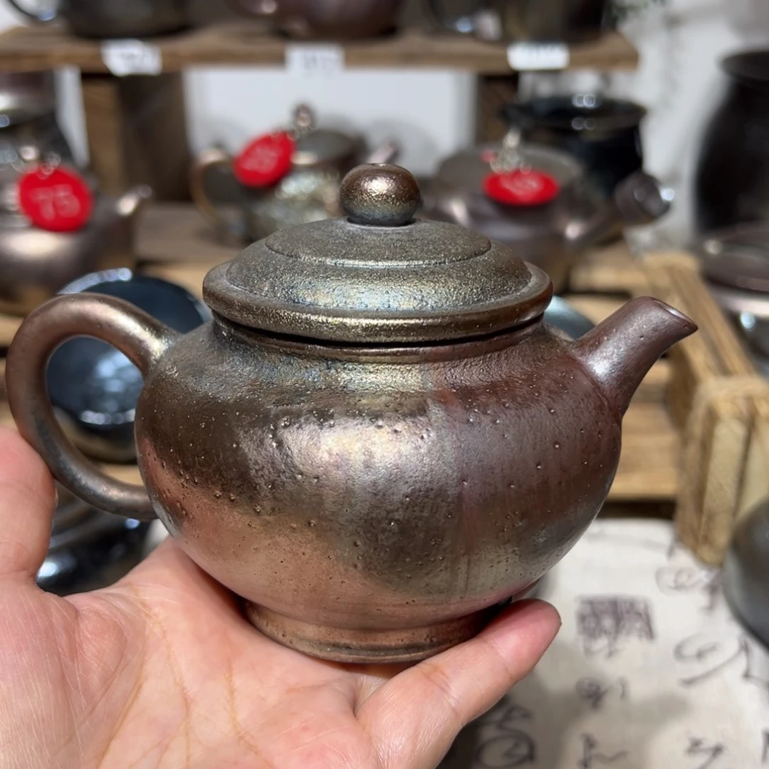 壶用****2建水紫陶紫泥柴烧壶