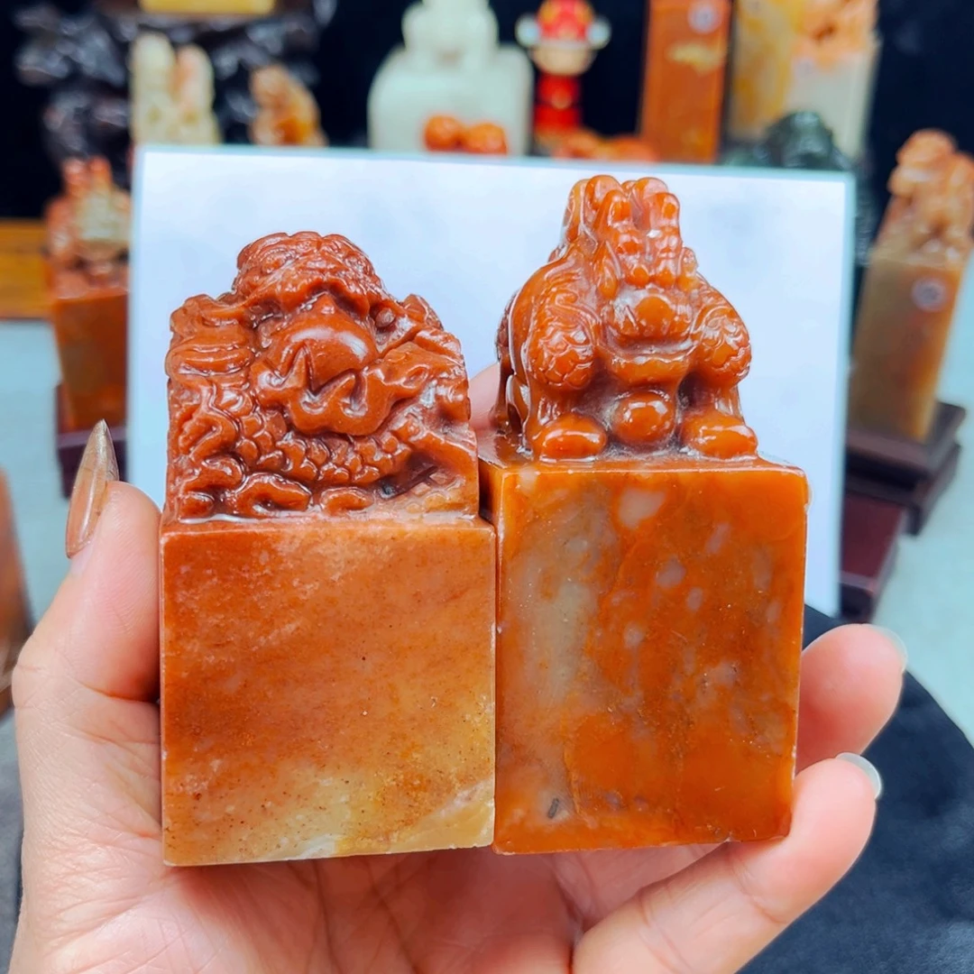 巫***）寿山石捡漏瑕疵品4*4