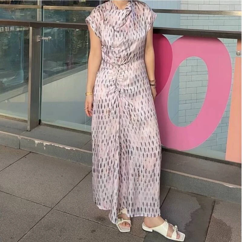 SESSUN  BUENASERA   彩色印花高级感连身裙