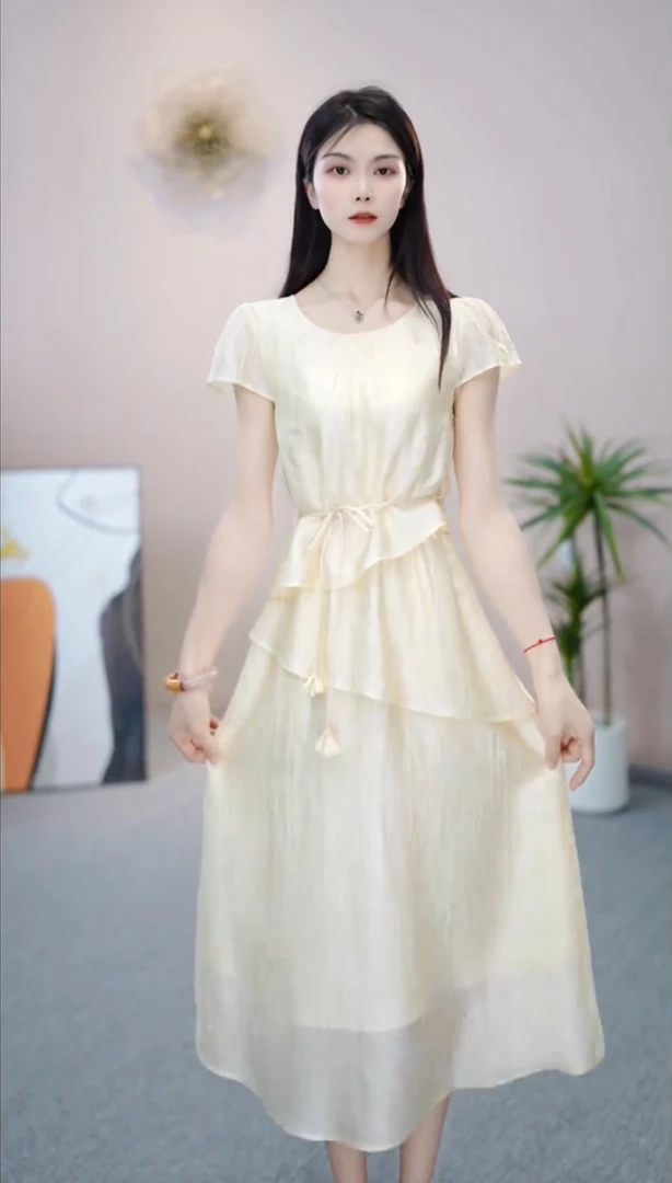 【依橙定制】KK773 # 显瘦 新款 夏季 收腰  修身 连衣裙