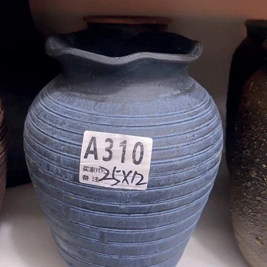 红陶手工制作工艺花盆