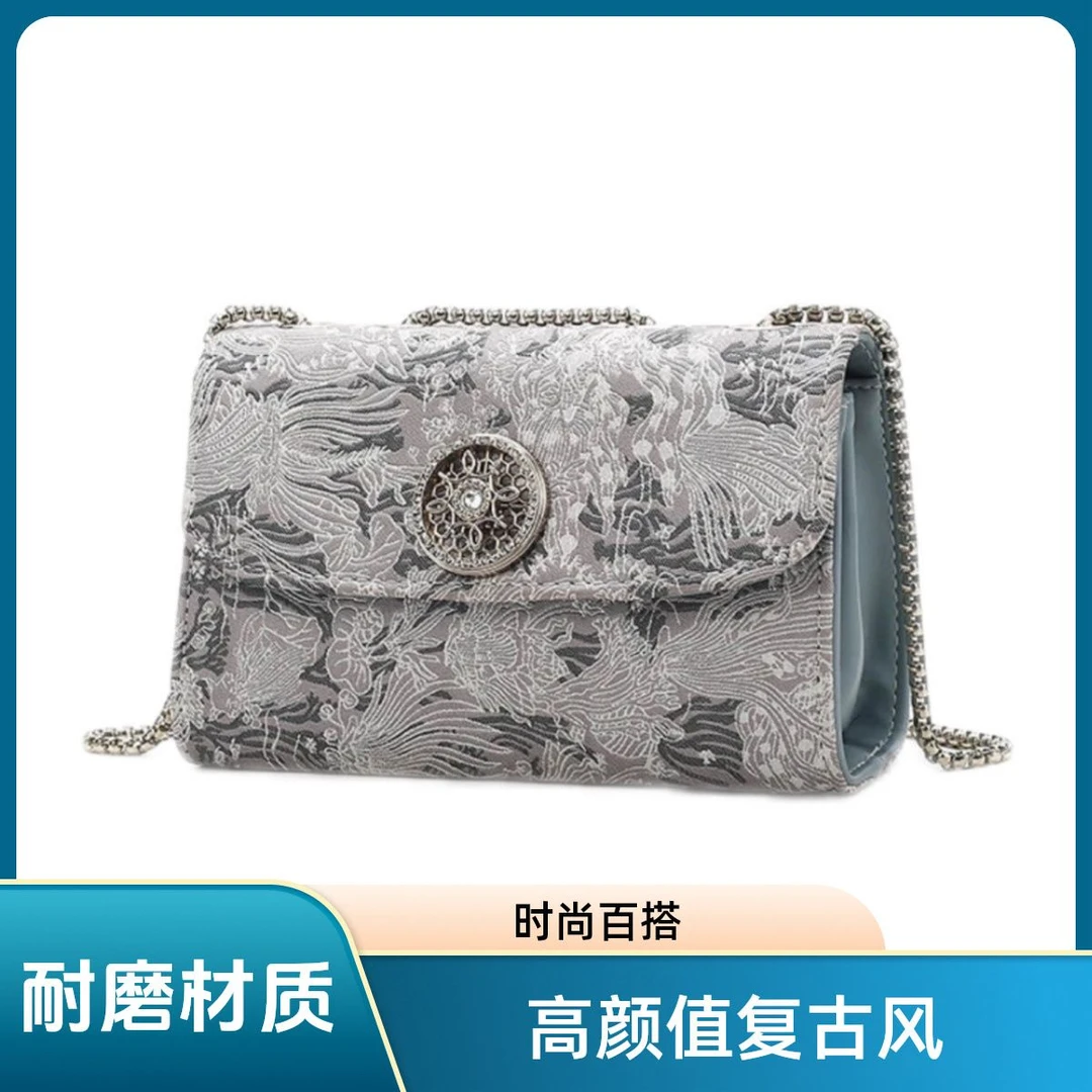 高级感时尚迷你单肩斜挎包复古简约小方包夏天小挎