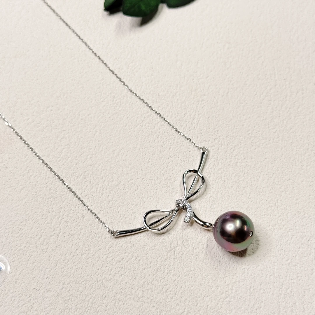 全新未使用  【六六中古】孤品海水珍珠s925吊坠ew697链42-46珠12.2