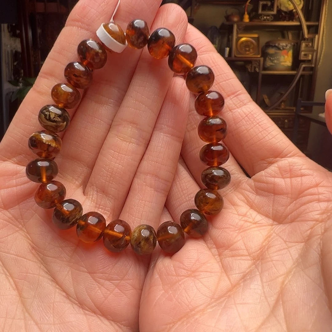 阿***正琥珀未镶嵌裸石抚顺琥珀10577九