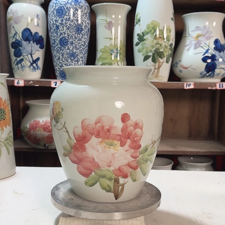 瓶高26口18.5牡丹新款新款陶瓷陶瓷
