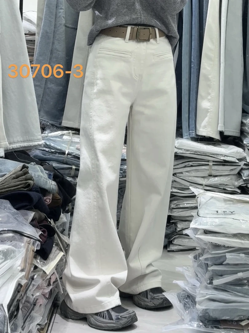 30706前口袋设计高级时尚感拉满——四个颜色夏季阔腿裤