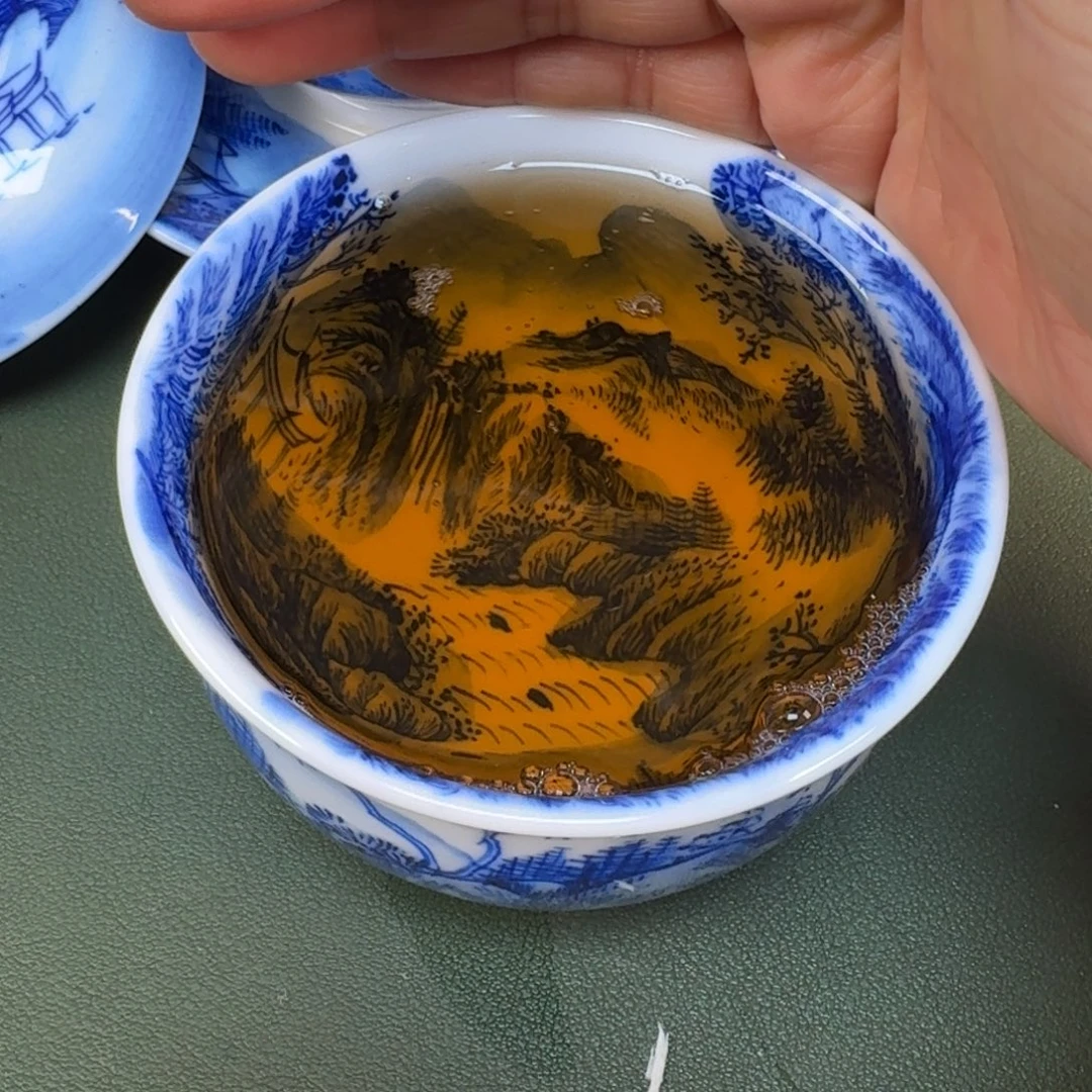 陶景德镇纯手绘茶具圆圆