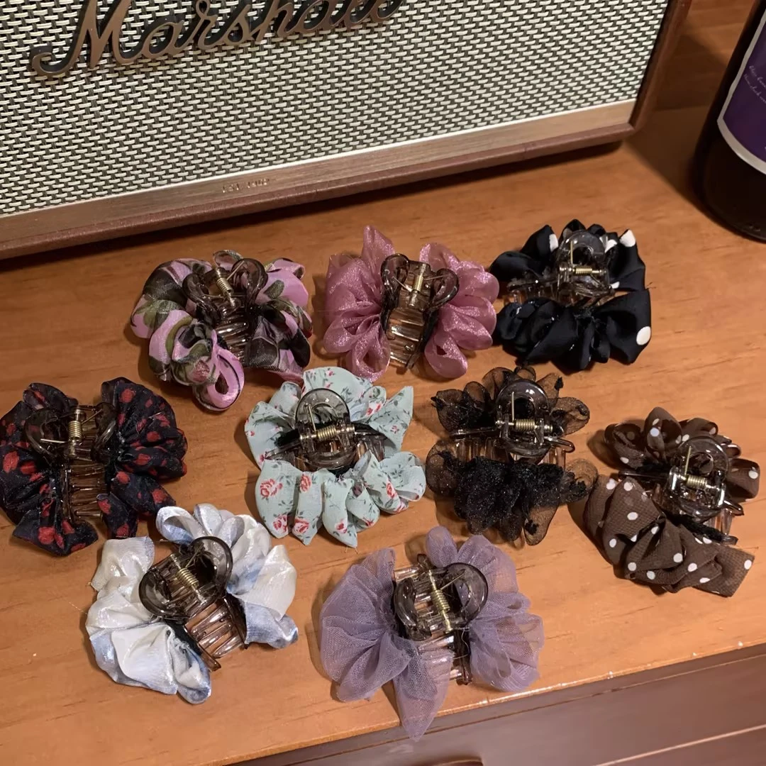 褶皱小抓夹春夏新款2025少女发饰气质百搭刘海夹法式简约时尚网红