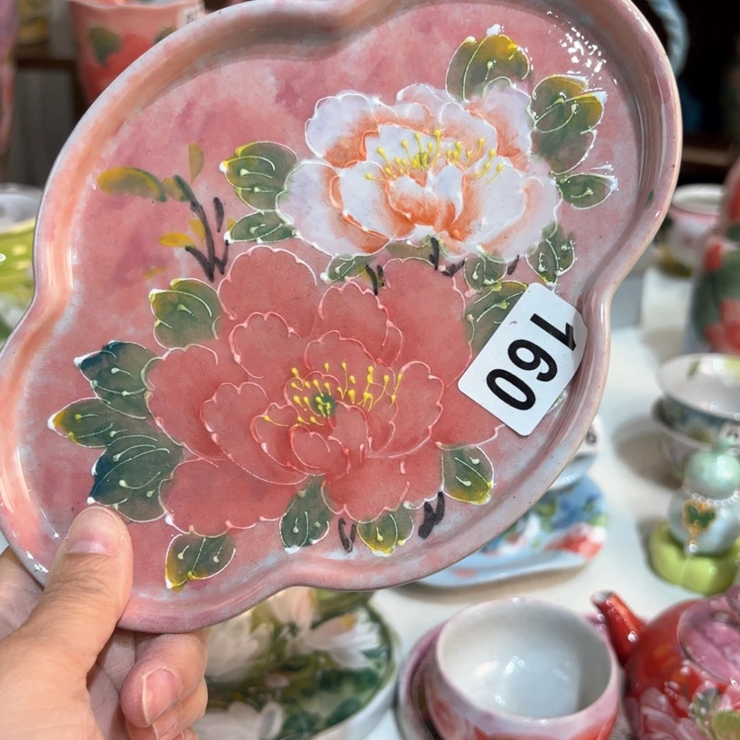 景德镇手绘高温釉下彩陶瓷茶具