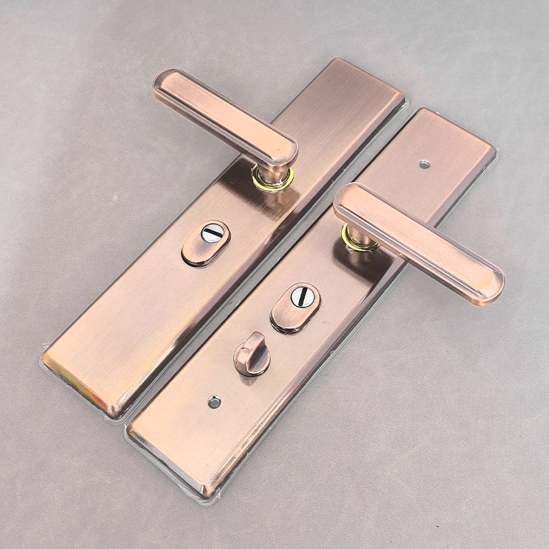 【拍一发十】新款多功能防盗门拉手单活双活双快内置防撬板  6615款