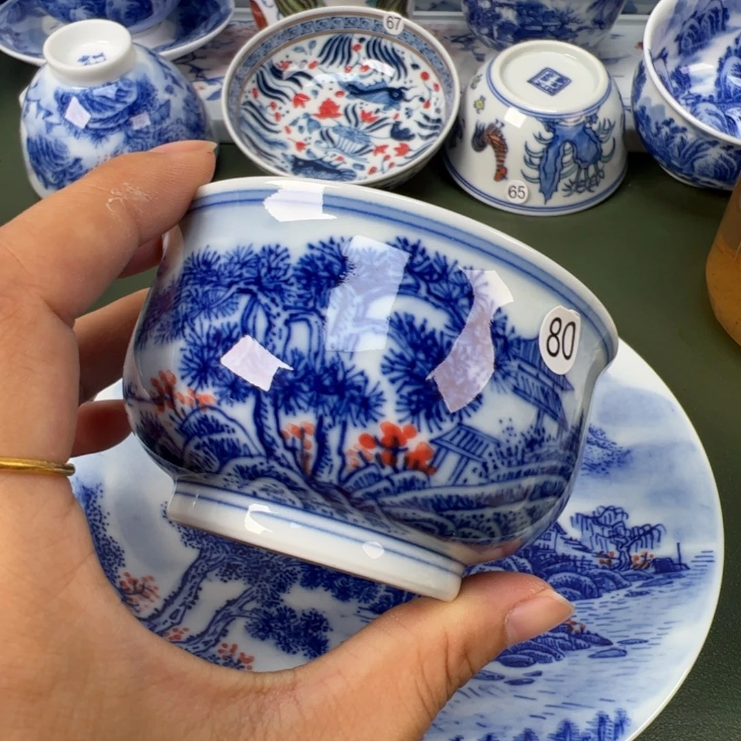 景德镇纯手工纯手绘茶具木木80