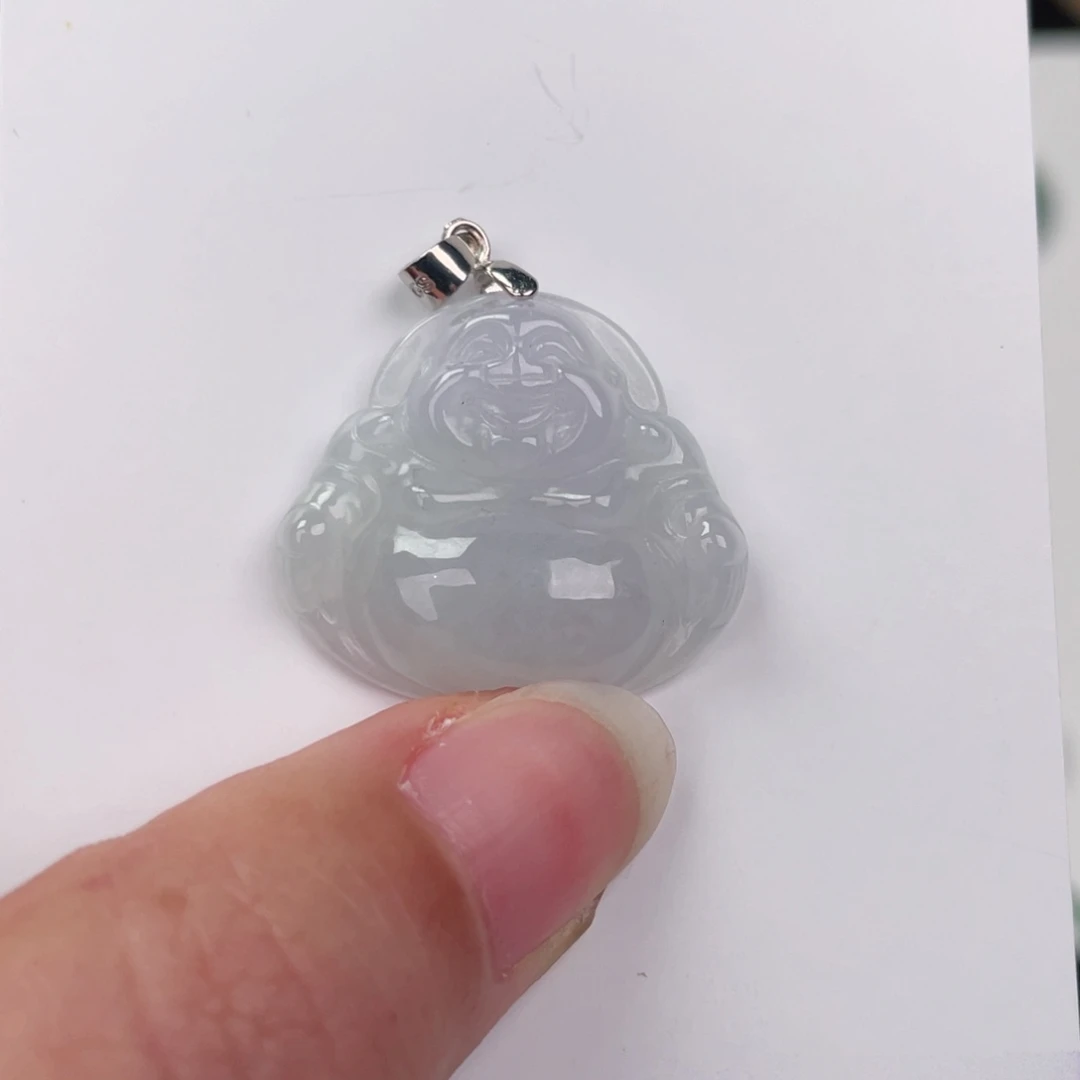 翡翠未镶嵌颈饰佛公