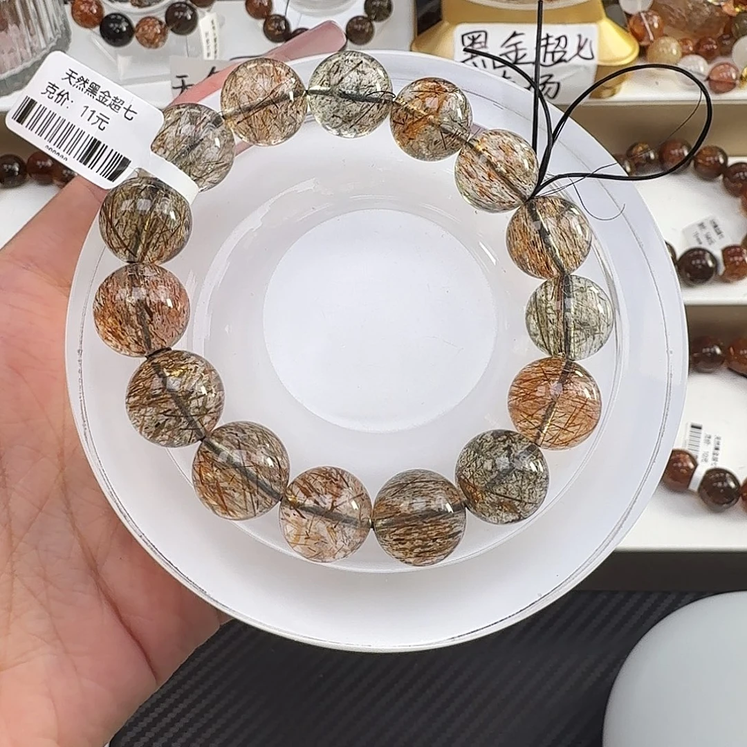 未镶嵌水晶手链黑金超七多样性发其一