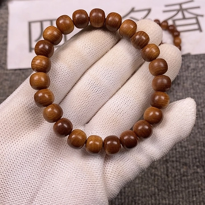 檀香木手串/手链老山檀香黑肉横纹玉化老料8/9/23