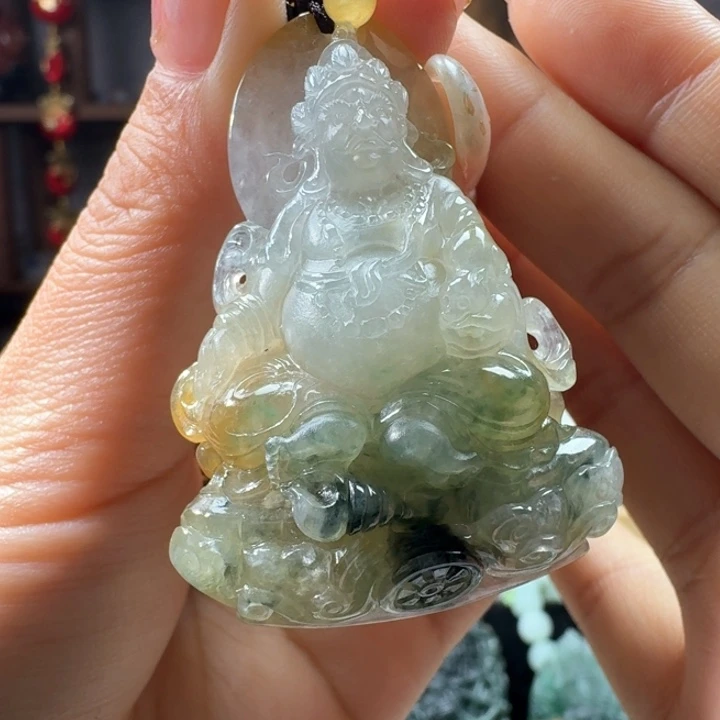 定制翡翠未镶嵌黄财神