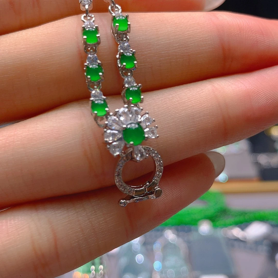 翡翠未镶嵌耳饰天然翡翠