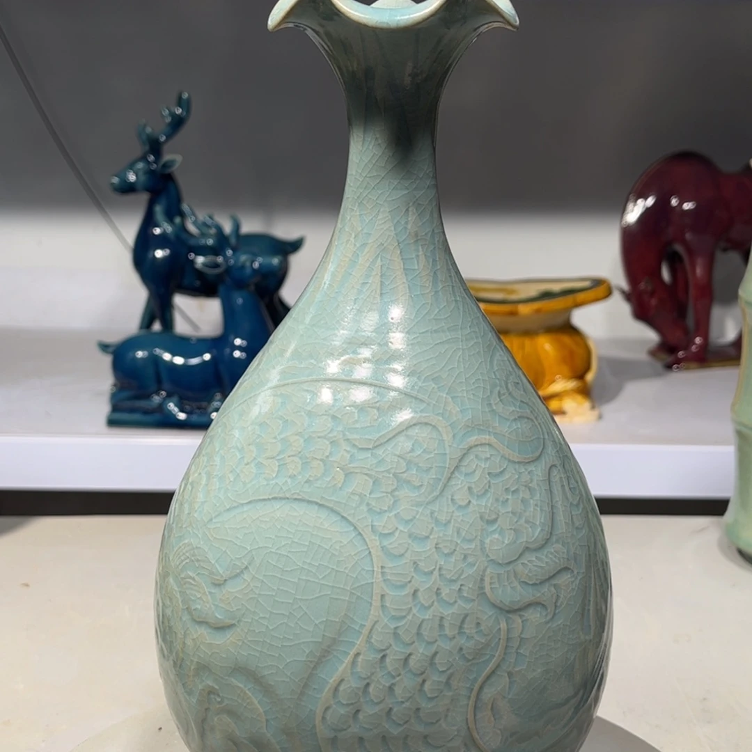 瓶汝窑瓷器品相完美