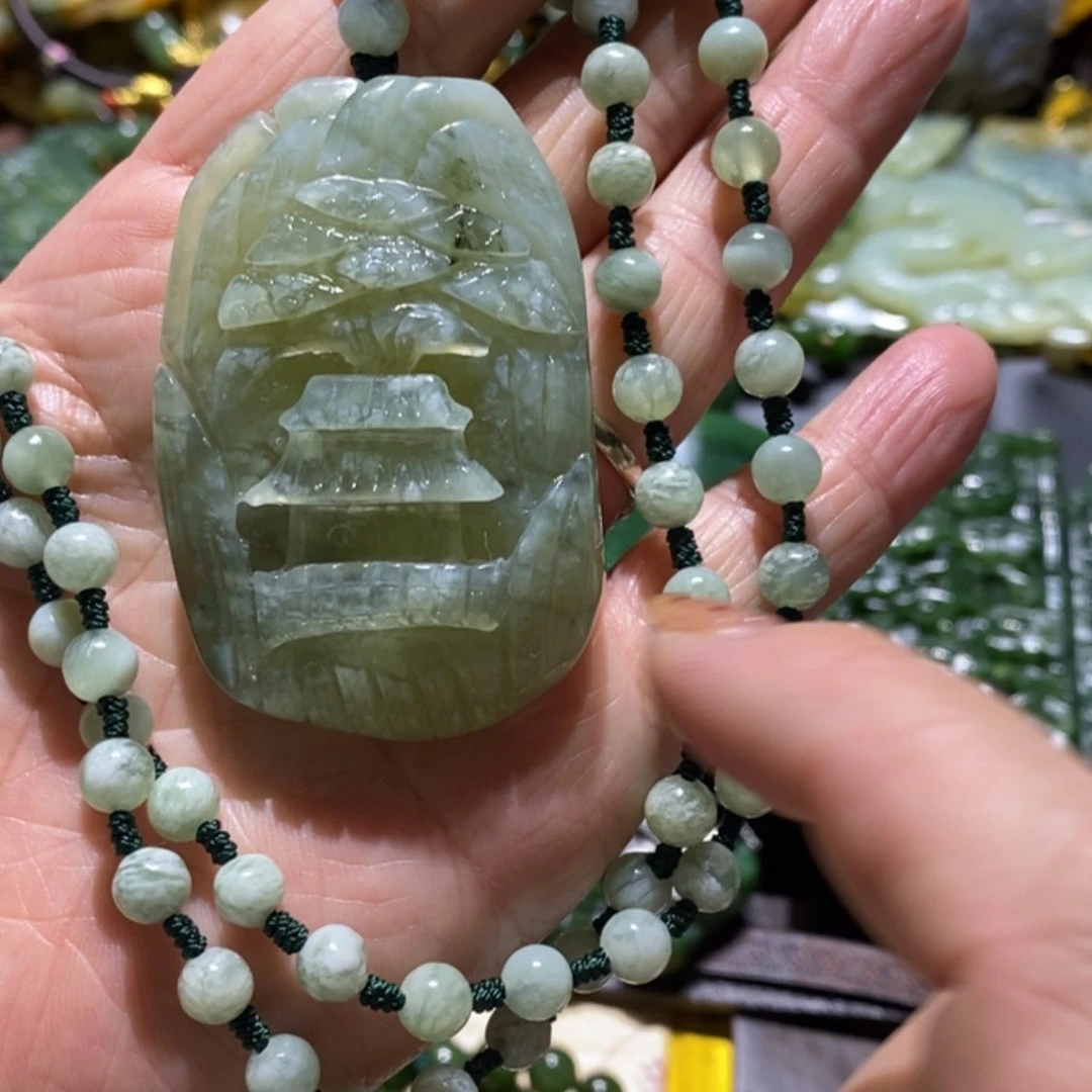 【闪购商品】岫玉毛衣链未镶嵌