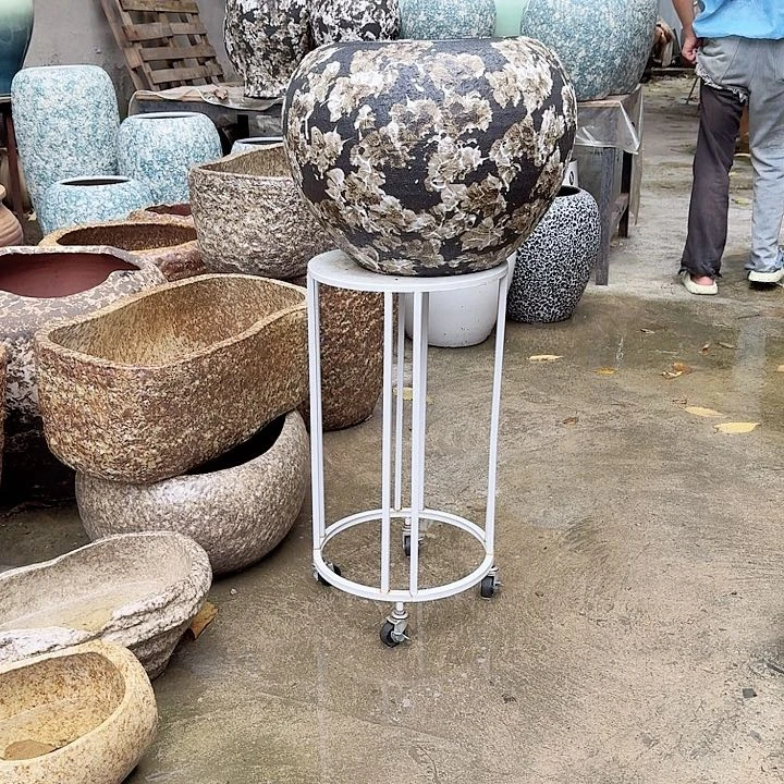 紫砂花盆高度35口径26