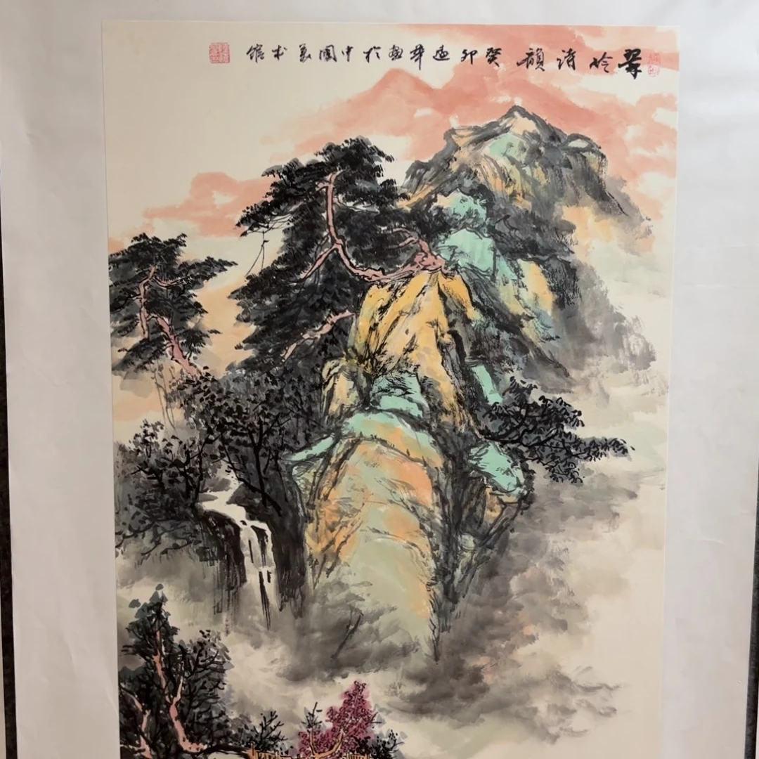 国画陆远华画家作品花鸟山水精品手绘