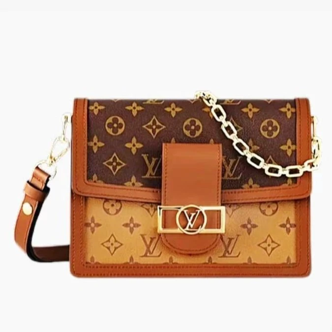 99新 LouisVuitton/路易威登 lv 达芙妮中号单肩包