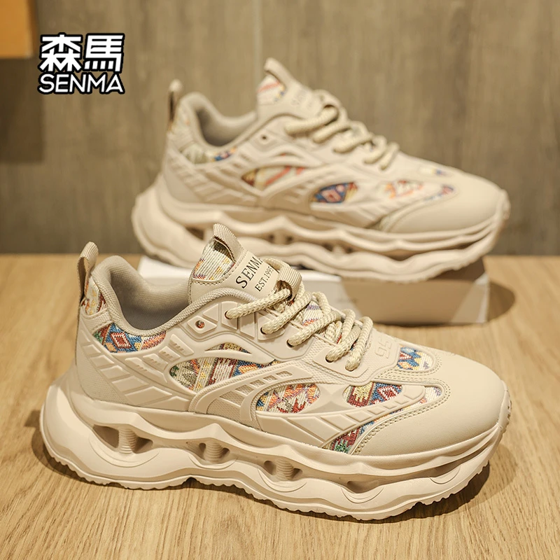 森马秋季男鞋2025新款潮流学生休闲运动鞋厚底增高网红ins老爹鞋