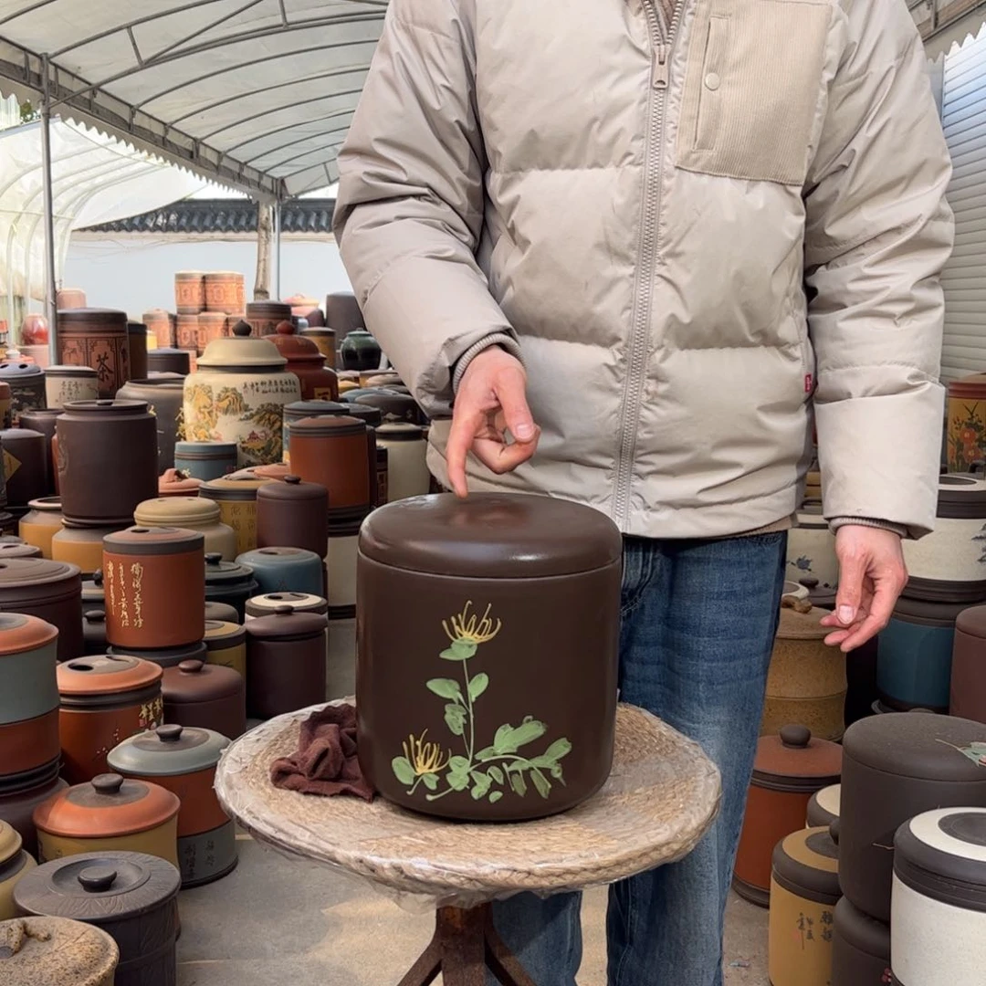 紫砂茶叶罐9 饼茶叶罐