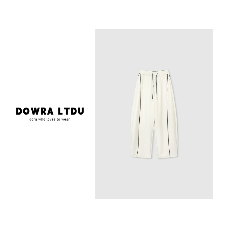 朵拉【松弛步调】2025年秋季新款松紧带纯色百搭休闲裤女682-93251