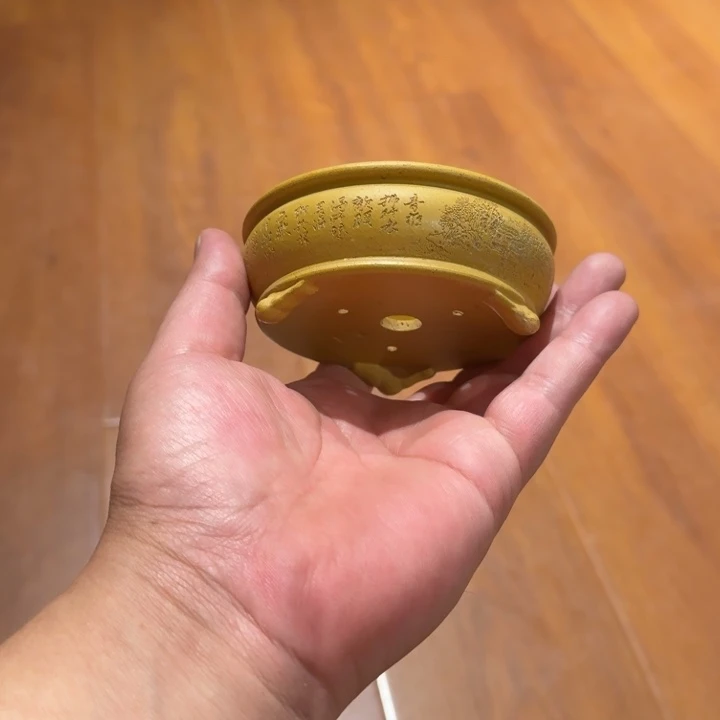 紫砂花盆原矿紫泥