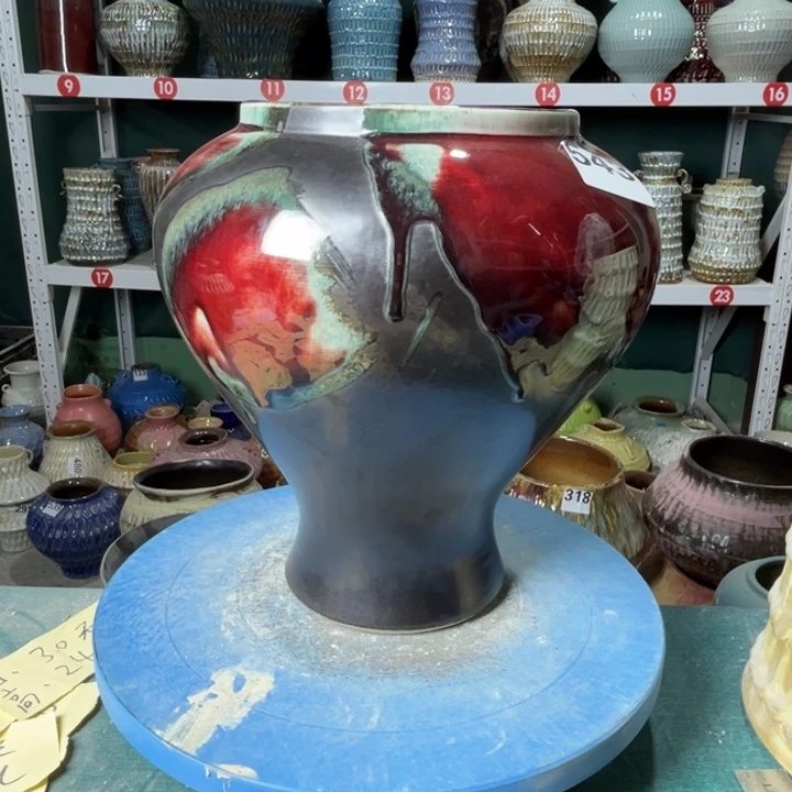 葡***紫景德镇陶瓷花盆花器543