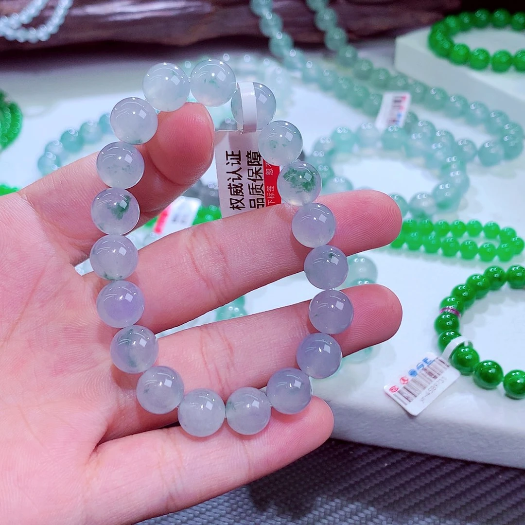未镶嵌手链翡翠卡10mm