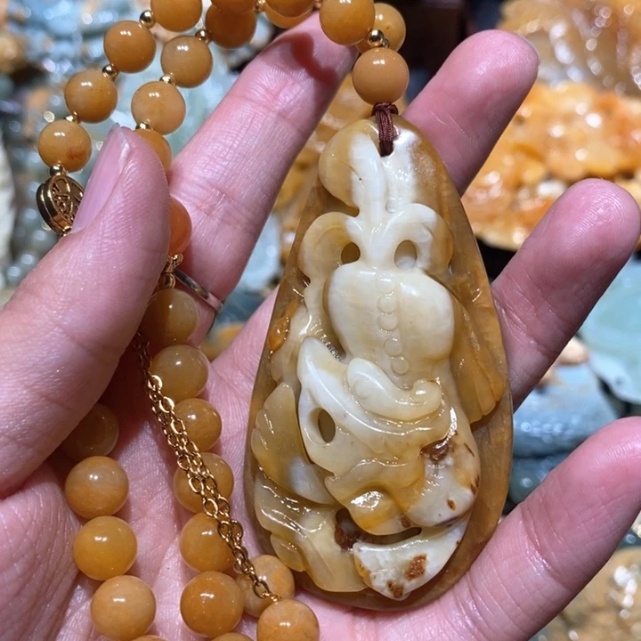 岫玉毛衣链未镶嵌